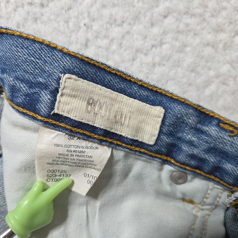 Y2K Arizona Jeans Co Mens Blue Boot Cut Jeans Skater Grunge Denim 32x30 - Picture 4 of 8